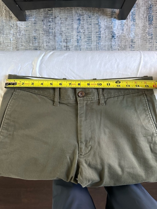 J.Crew Flex Slim Fit Chino Pants Olive Green Men’s 30x30 Stretch Casual - Picture 12 of 14